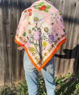 Texas Wildflower Silk Shawl